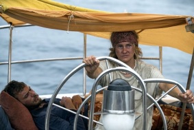 Sam Claflin and Shailene Woodley star in Adrift Courtesy of STXfilms